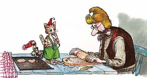Pettersson und Findus kriegen Weihnachtsbesuch